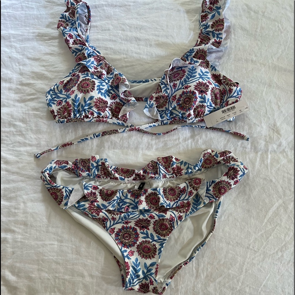 J. CREW Floral Bikini